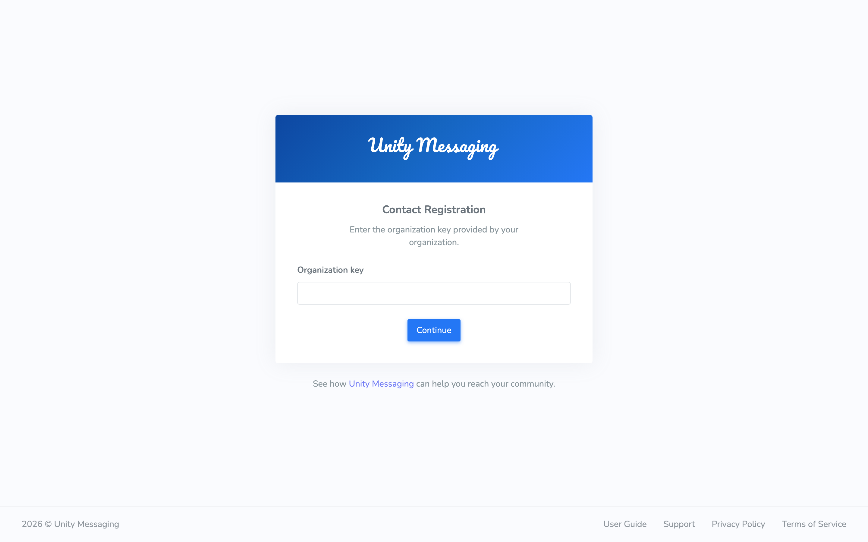 Contact registration